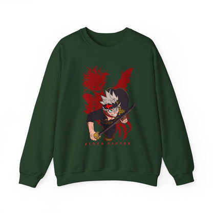 Asta Black Clover Sweatshirt – 100% Cotton Anime Pullover for True Magic Knight Fans