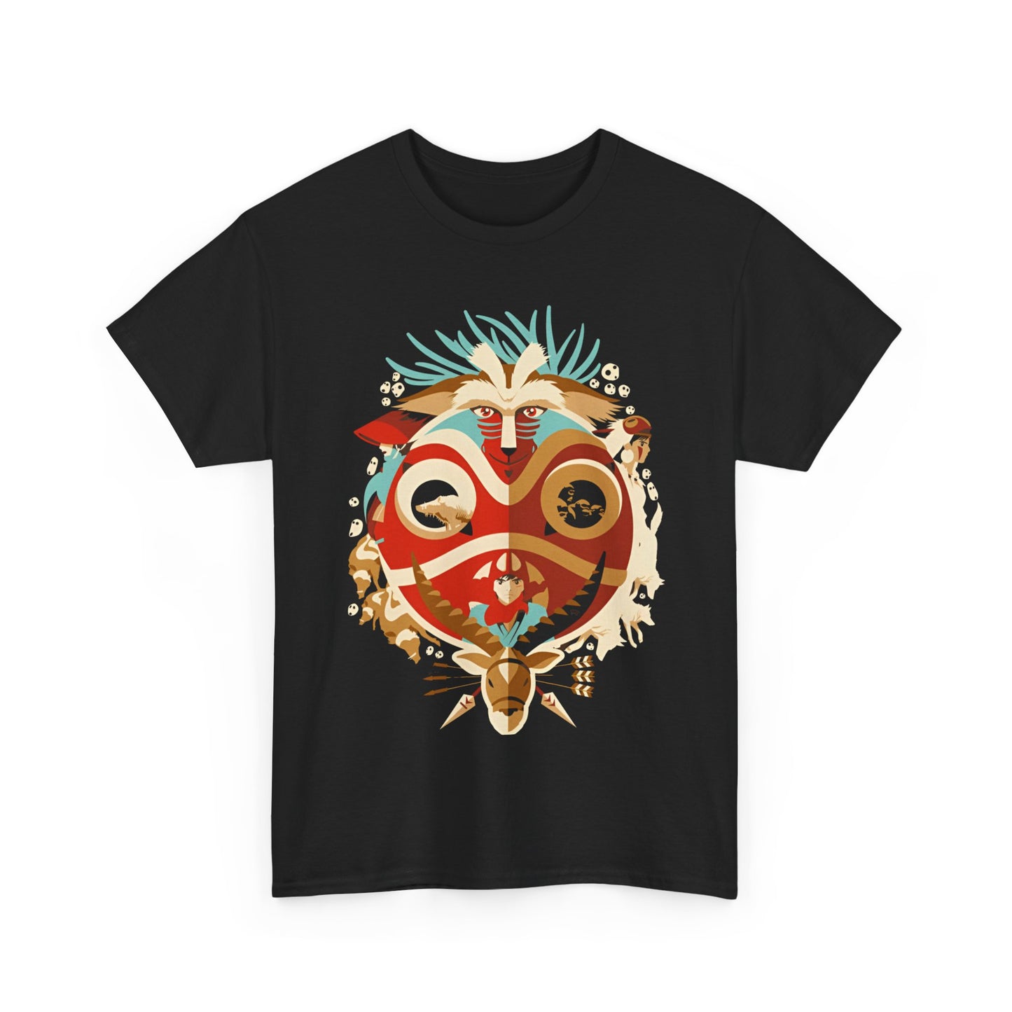 Princess Mononoke Art T-Shirt – 100% Cotton Studio Ghibli Tee
