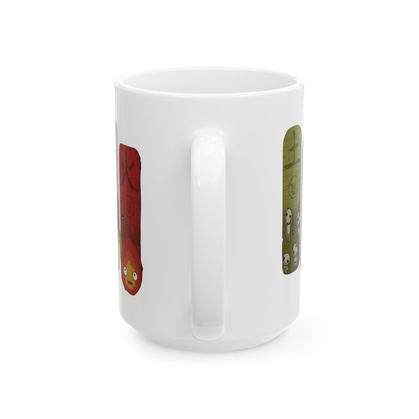 Studio Ghibli Figures Mug – 11oz & 15oz Anime Ceramic Cup – Ghibli Character Coffee Mug Gift for Fans