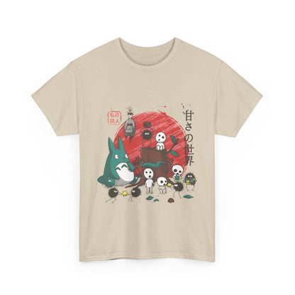 Ghibli Characters T-Shirt – 100% Cotton Anime Tee for Studio Ghibli Fans