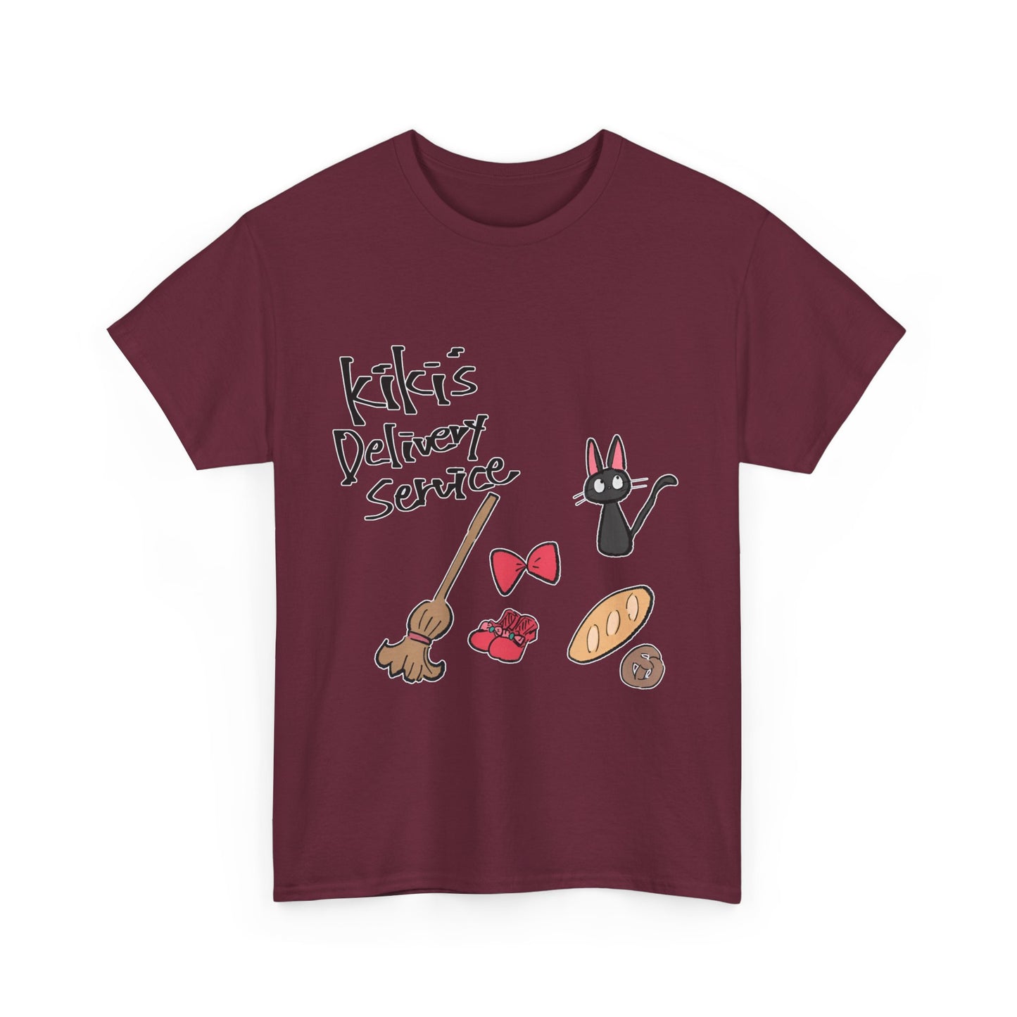 Jiji Cat Ghibli T-Shirt – 100% Cotton Kiki’s Delivery Service Tee