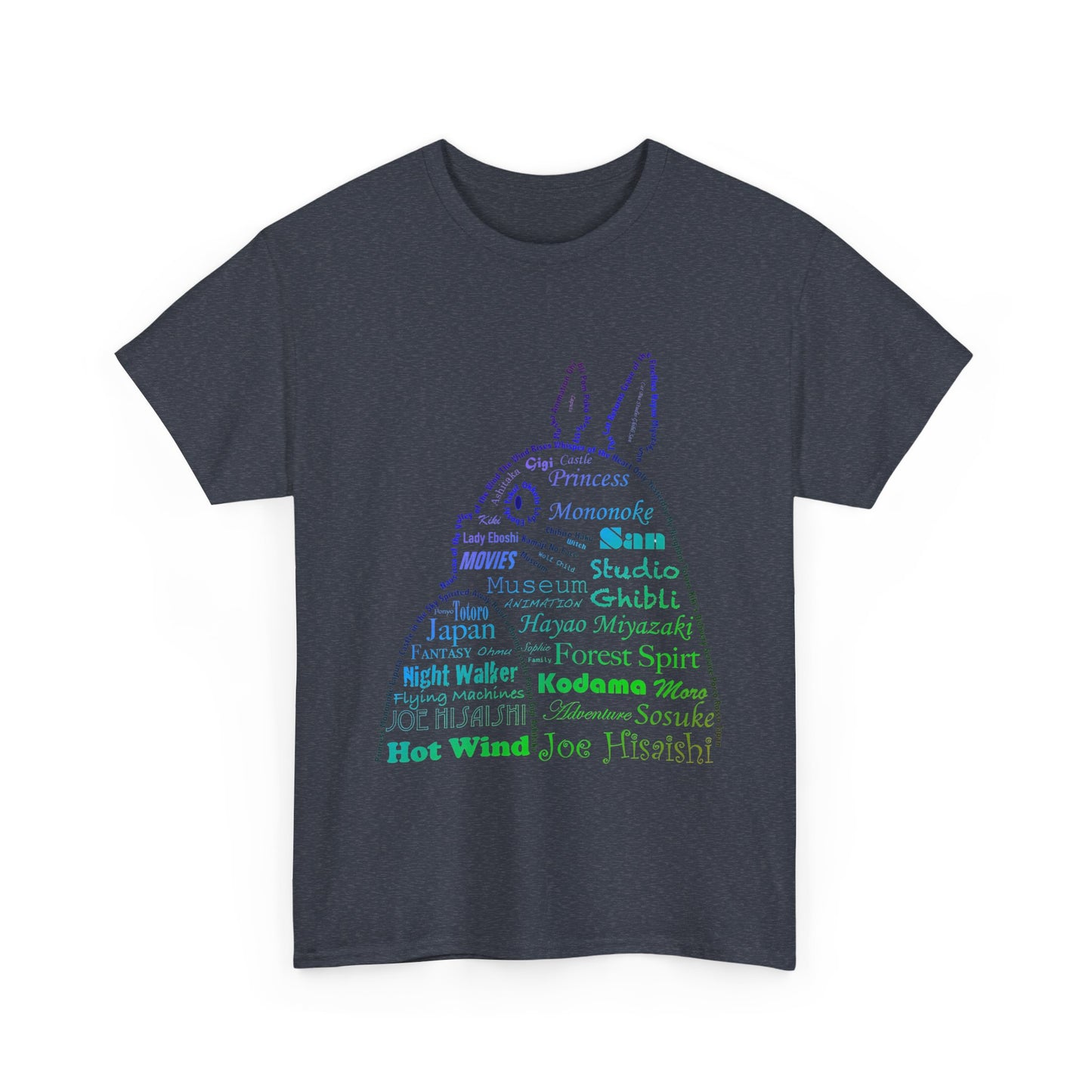 My Neighbor Totoro Neon T-Shirt 100% Cotton | Studio Ghibli Anime Tee