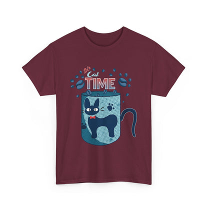 Jiji Cat Tea Time T-Shirt | Kiki’s Delivery Service Anime Tee