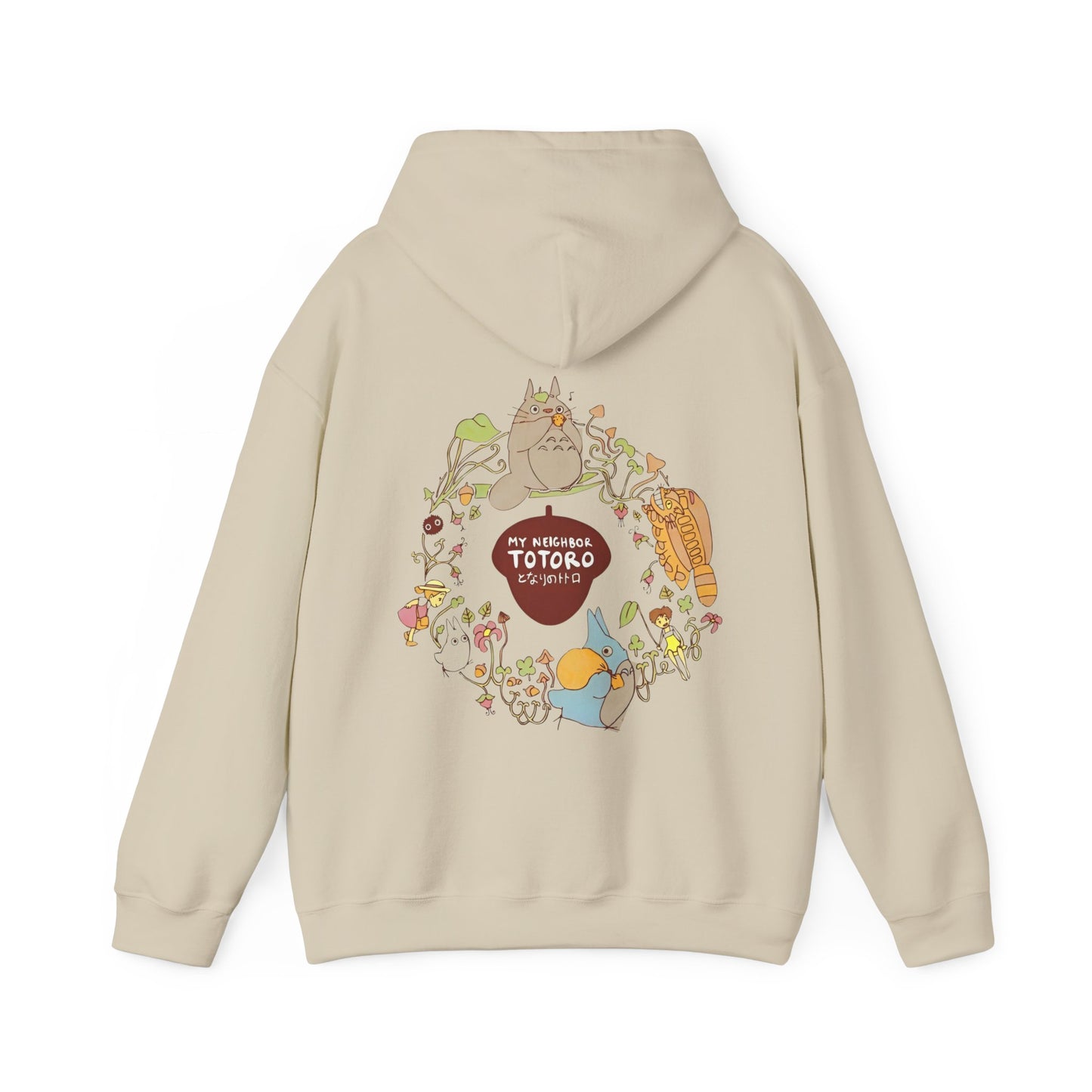 My Neighbor Totoro Back Print Hoodie – 100% Cotton Studio Ghibli Sweatshirt for Anime Fans