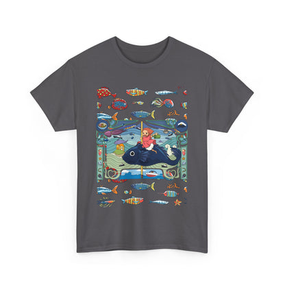 Ponyo Sea Love T-Shirt – 100% Cotton Studio Ghibli Tee for Ocean and Anime Fans