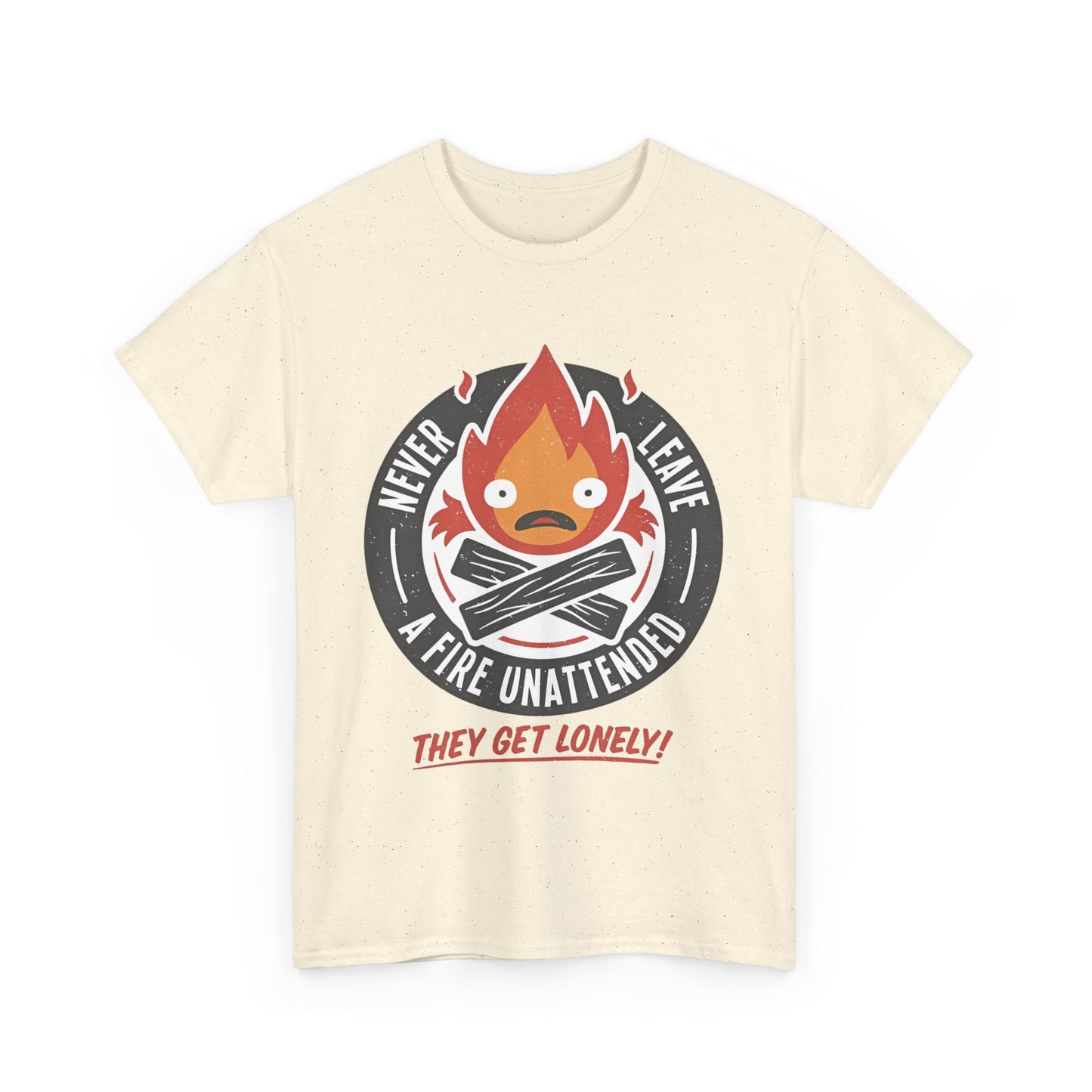 Calcifer Studio Ghibli T-Shirt 100% Cotton Anime Tee