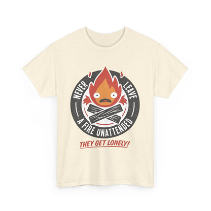 Calcifer Studio Ghibli T-Shirt 100% Cotton Anime Tee
