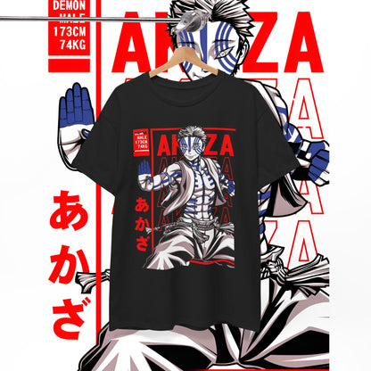 Akaza Moon Art Demon Slayer Cotton T-Shirt