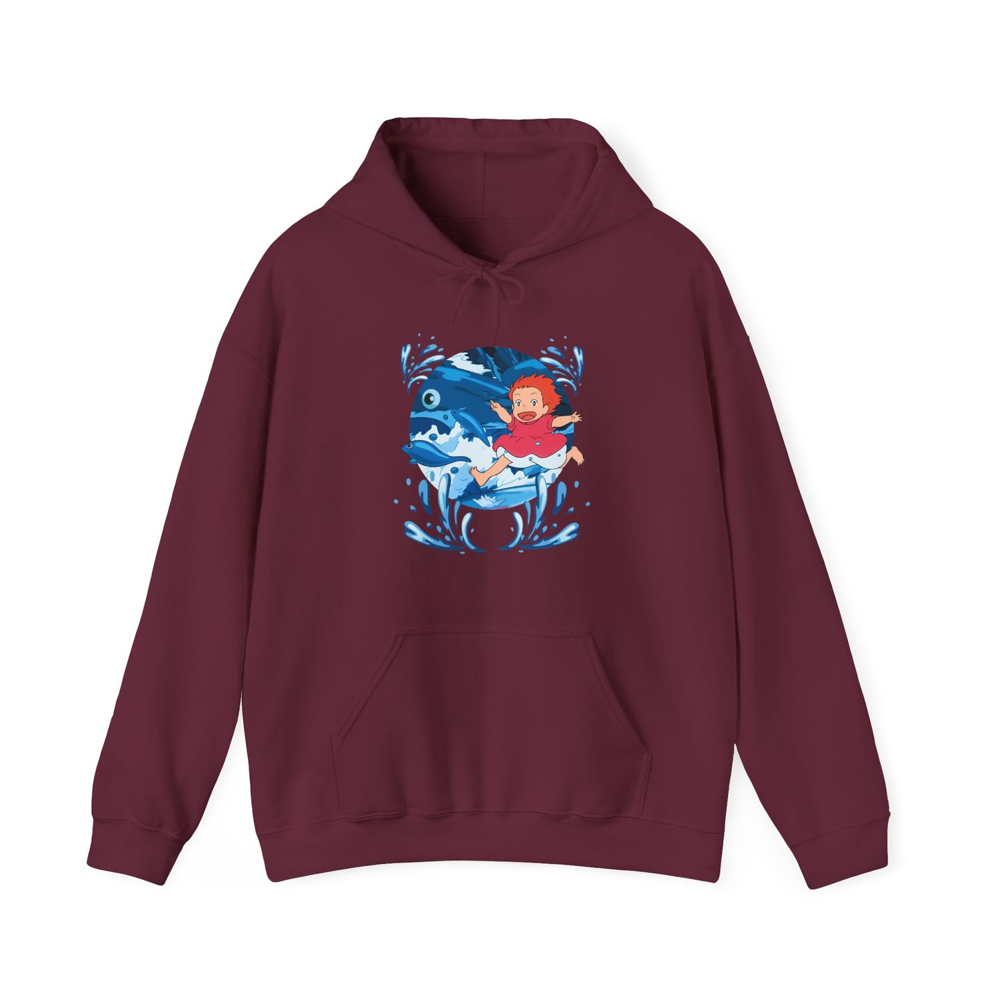 Ponyo Studio Ghibli Hoodie – 100% Cotton Anime Sweatshirt for Ghibli Fans