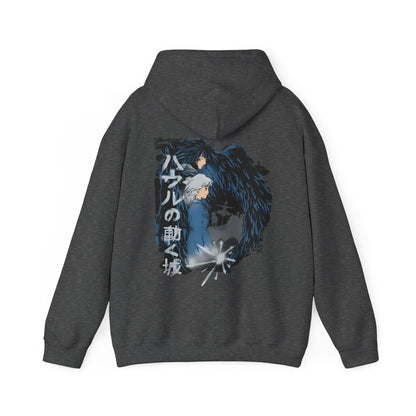Howl & Sophie Back Print Hoodie – 100% Cotton Studio Ghibli Hoodie Inspired by Howl’s Moving Castle
