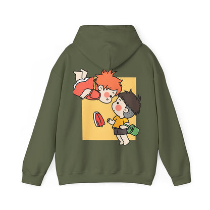 Ponyo & Sosuke Back Print Hoodie – 100% Cotton Gildan 18500 | Studio Ghibli Anime