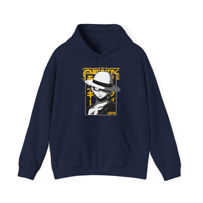 Luffy One Piece Hoodie – 100% Cotton Anime Hoodie for Straw Hat Pirates Fans