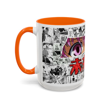 Yuno Gasai Accent Handle Mug – Future Diary Anime Cup – 11oz & 15oz Ceramic Gift for Yandere Fans