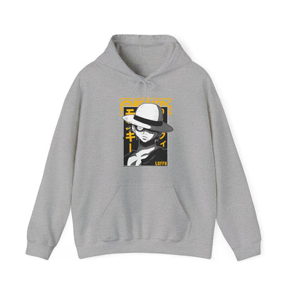 Luffy One Piece Hoodie – 100% Cotton Anime Hoodie for Straw Hat Pirates Fans