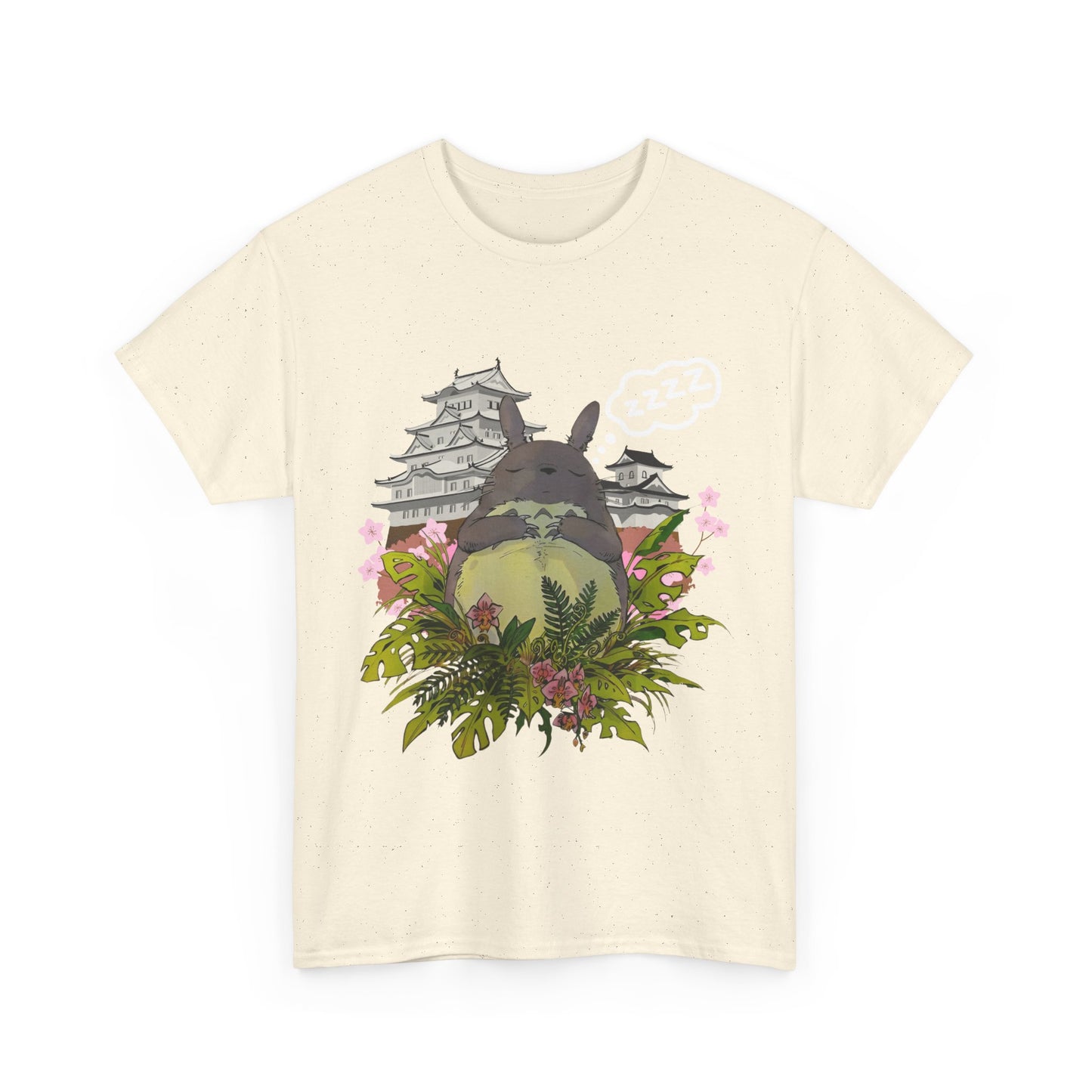 Totoro Sleep T-Shirt 100% Cotton Studio Ghibli Anime Graphic Tee