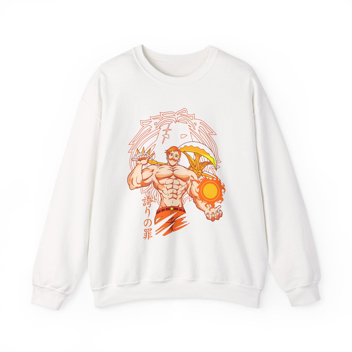 Escanor Seven Deadly Sins Sweatshirt – 100% Cotton Anime Pullover for Lion’s Sin of Pride Fans