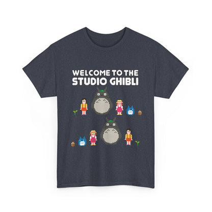 Totoro Pixel T-Shirt 100% Cotton | Studio Ghibli Anime Graphic Tee
