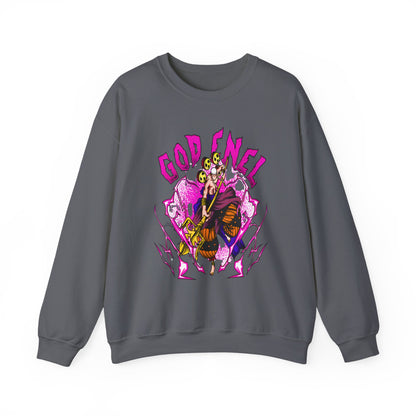 God Enel One Piece Sweatshirt – 100% Cotton Anime Pullover Featuring Thunder God of Skypiea
