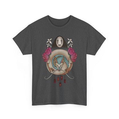 Spirited Away Decor T-Shirt 100% Cotton Studio Ghibli Anime Graphic Tee