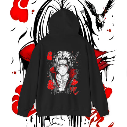 Itachi Uchiha Art Back Print Hoodie Naruto Anime Cotton