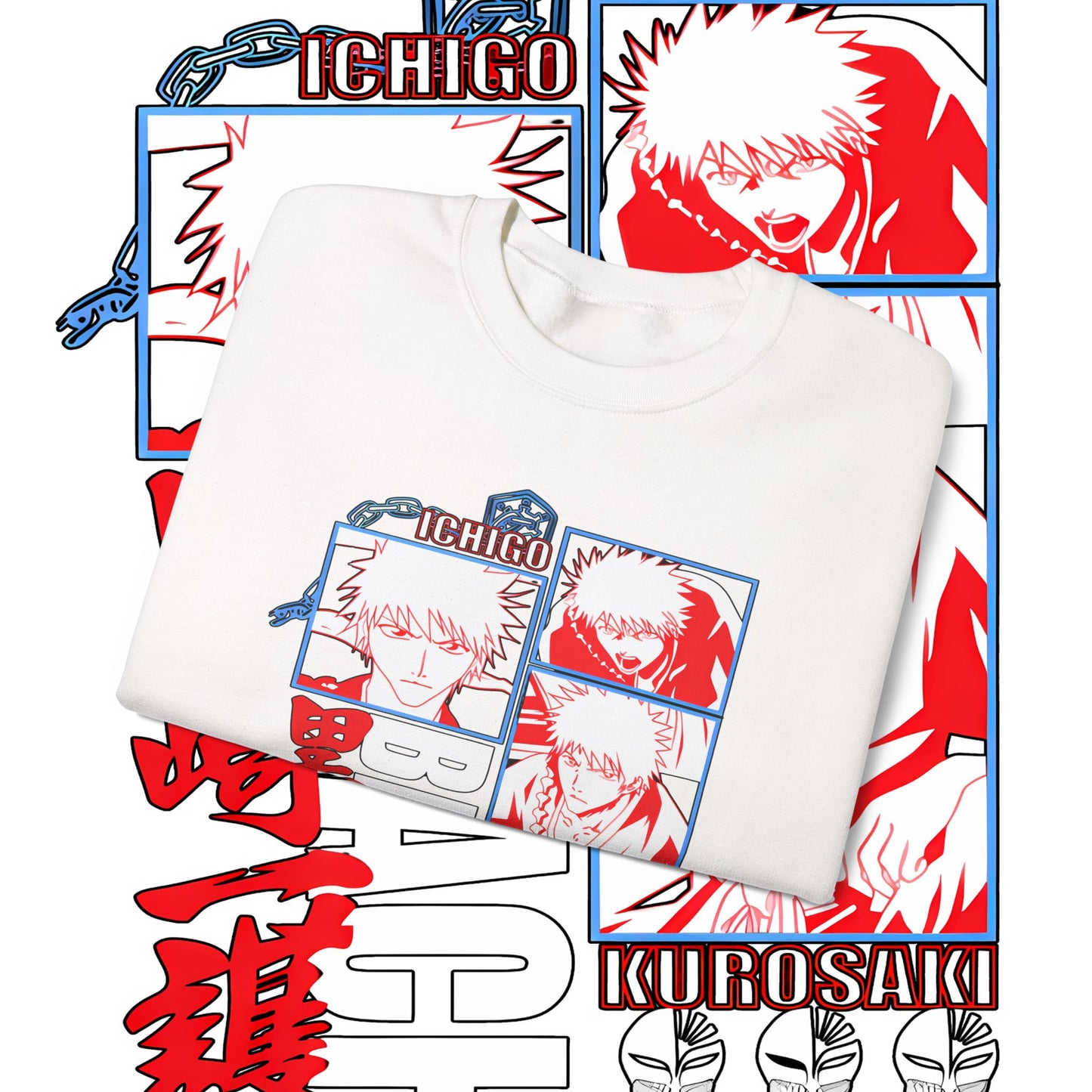 Bleach Ichigo 100% Cotton Anime Sweatshirt
