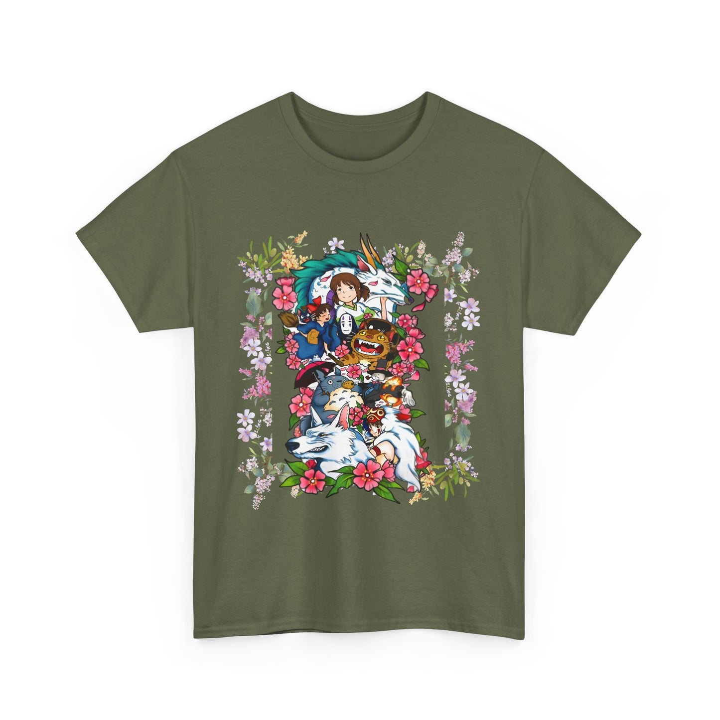 Ghibli Characters T-Shirt – 100% Cotton Anime Shirt for Studio Ghibli Fans
