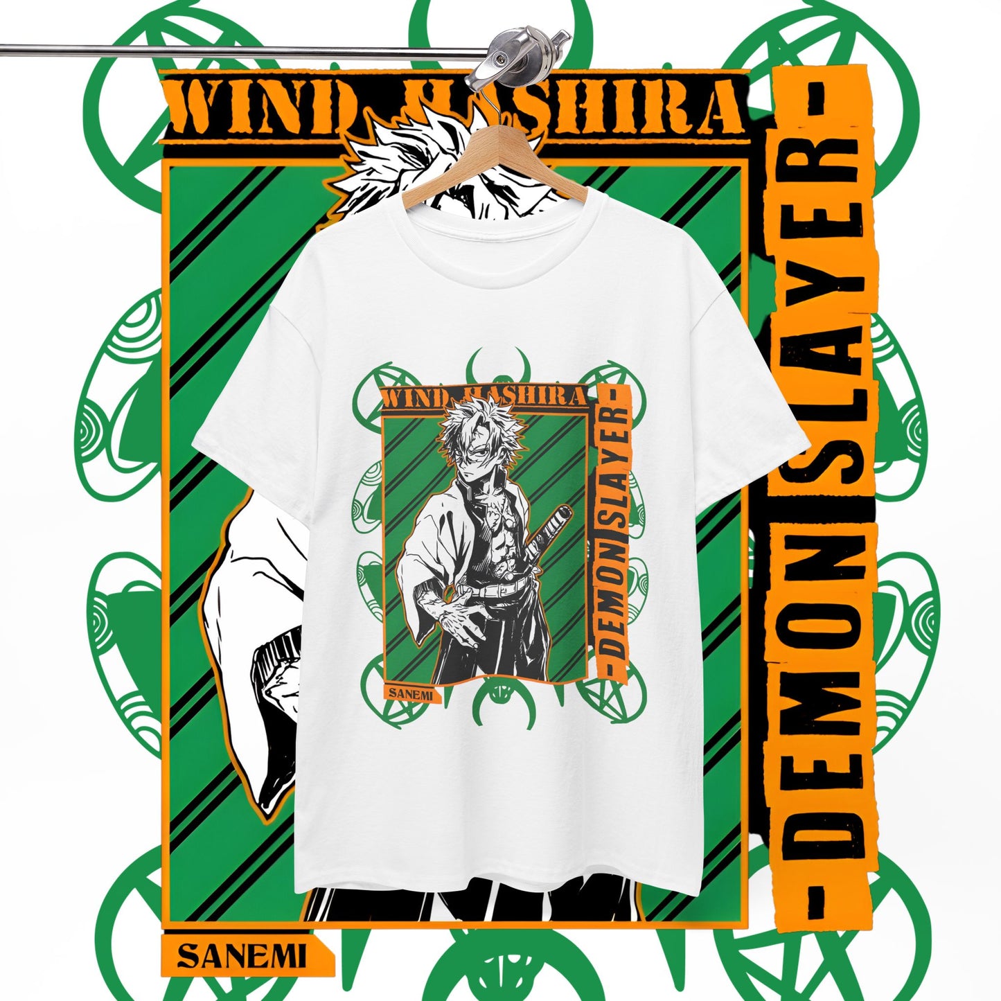 Sanemi Shinazugawa Hashira T-Shirt | Demon Slayer | 100% Cotton Anime Tee