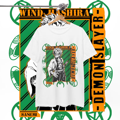 Sanemi Shinazugawa Hashira T-Shirt | Demon Slayer | 100% Cotton Anime Tee