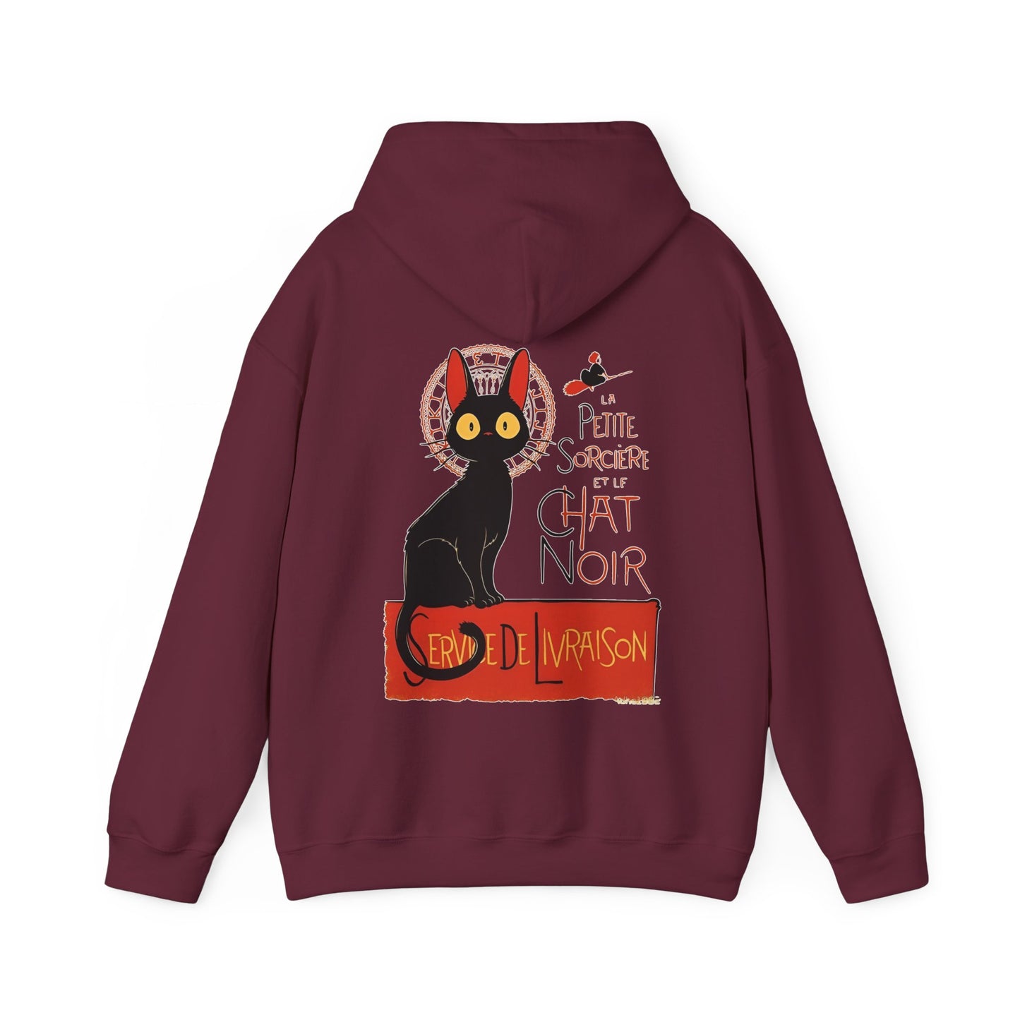 Kiki’s Delivery Service Hoodie | 100% Cotton Back Print Sweatshirt | Studio Ghibli Apparel