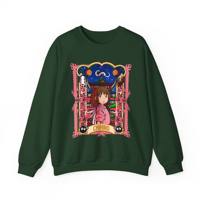 Spirited Away Chihiro Sweatshirt – 100% Cotton Studio Ghibli Pullover for Anime Fans
