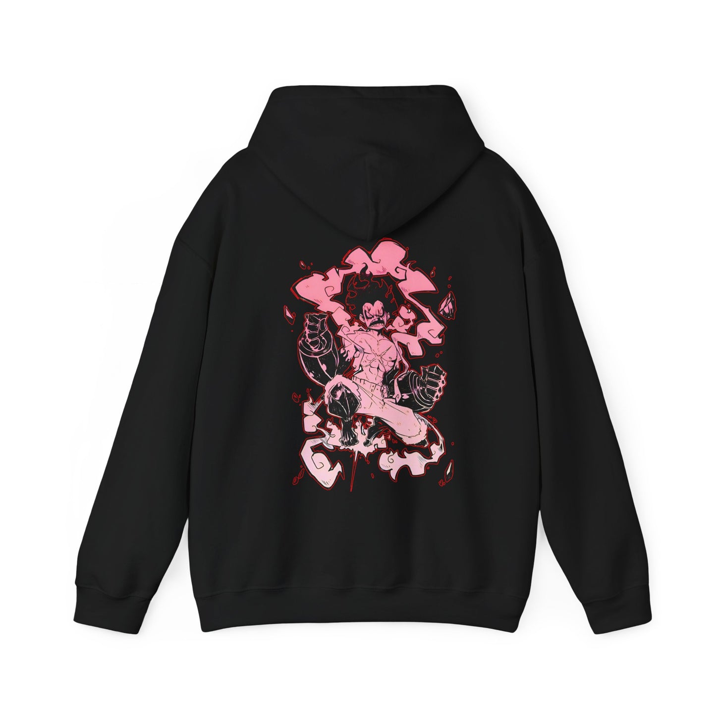 Luffy Gear Fourth Snakeman Back Print Hoodie – 100% Cotton One Piece Anime Hoodie