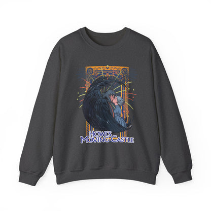 Howl’s Moving Castle Sweatshirt – 100% Cotton Anime Pullover for Studio Ghibli Fans