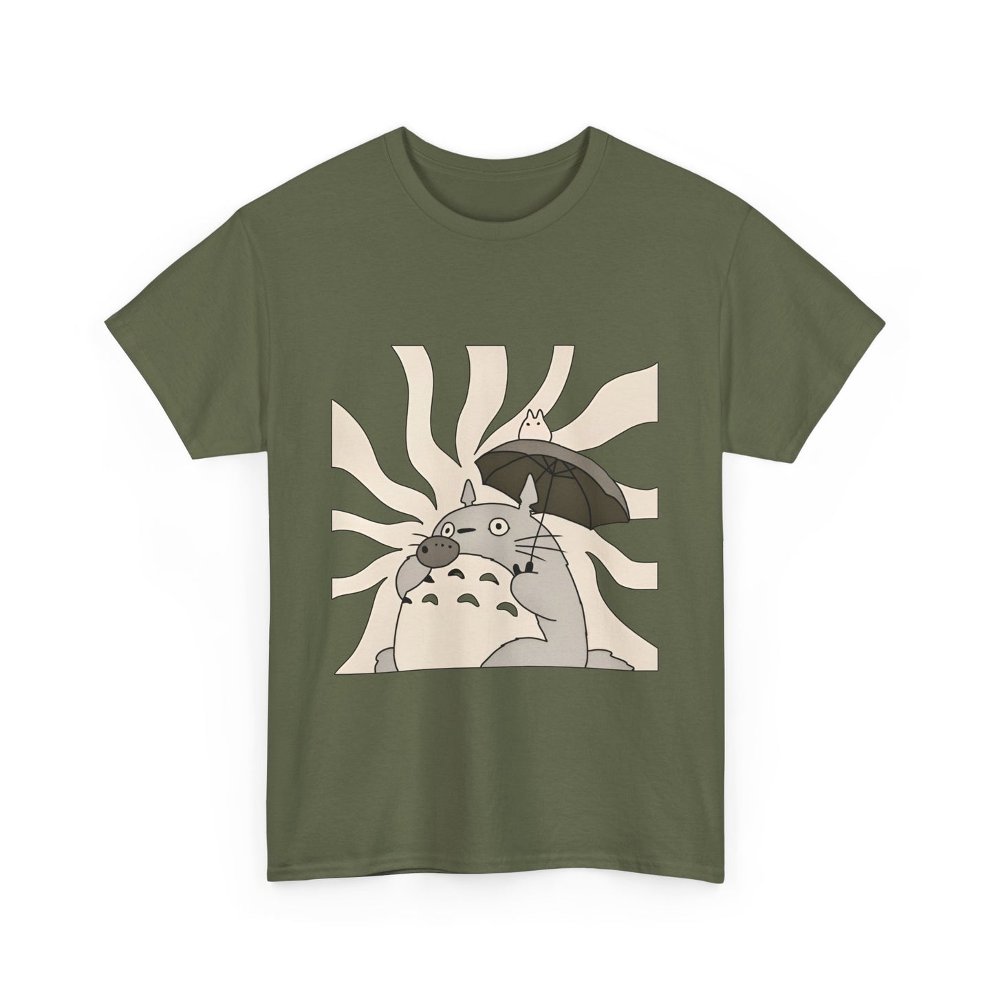 Totoro Eating Shirt – 100% Cotton Ghibli T-Shirt for Anime Fans