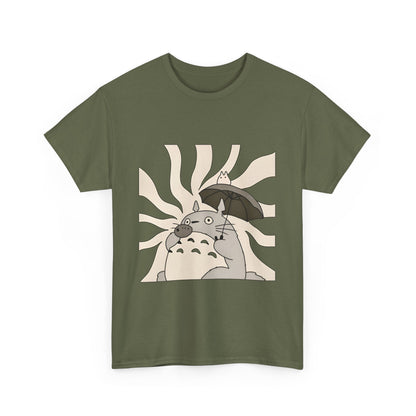 Totoro Eating Shirt – 100% Cotton Ghibli T-Shirt for Anime Fans