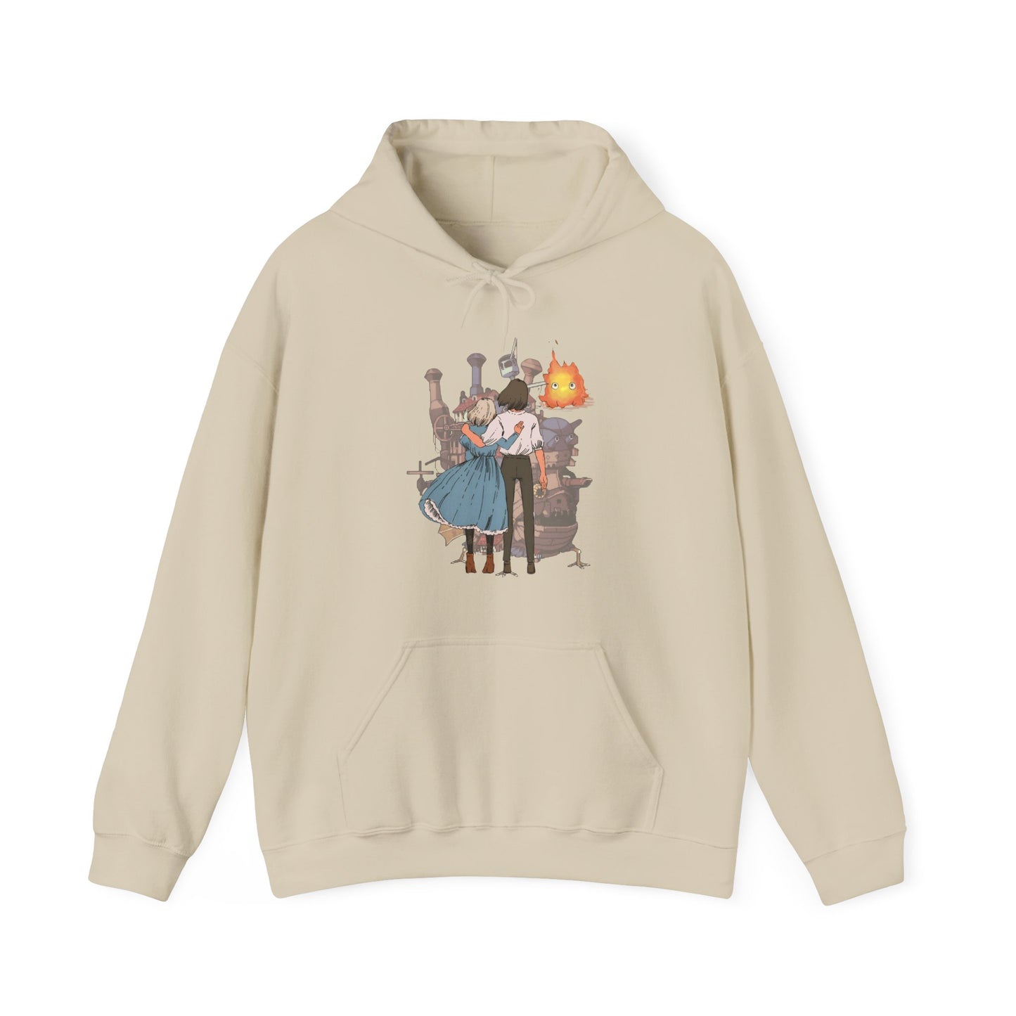 Howl's Moving Castle Love Hoodie – 100% Cotton Studio Ghibli Anime Pullover
