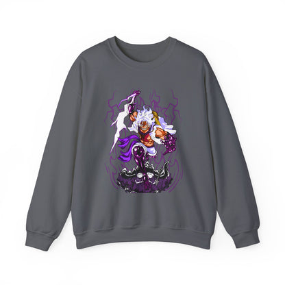 Luffy Gear 5 One Piece Sweatshirt – 100% Cotton Anime Pullover for Straw Hat Fans