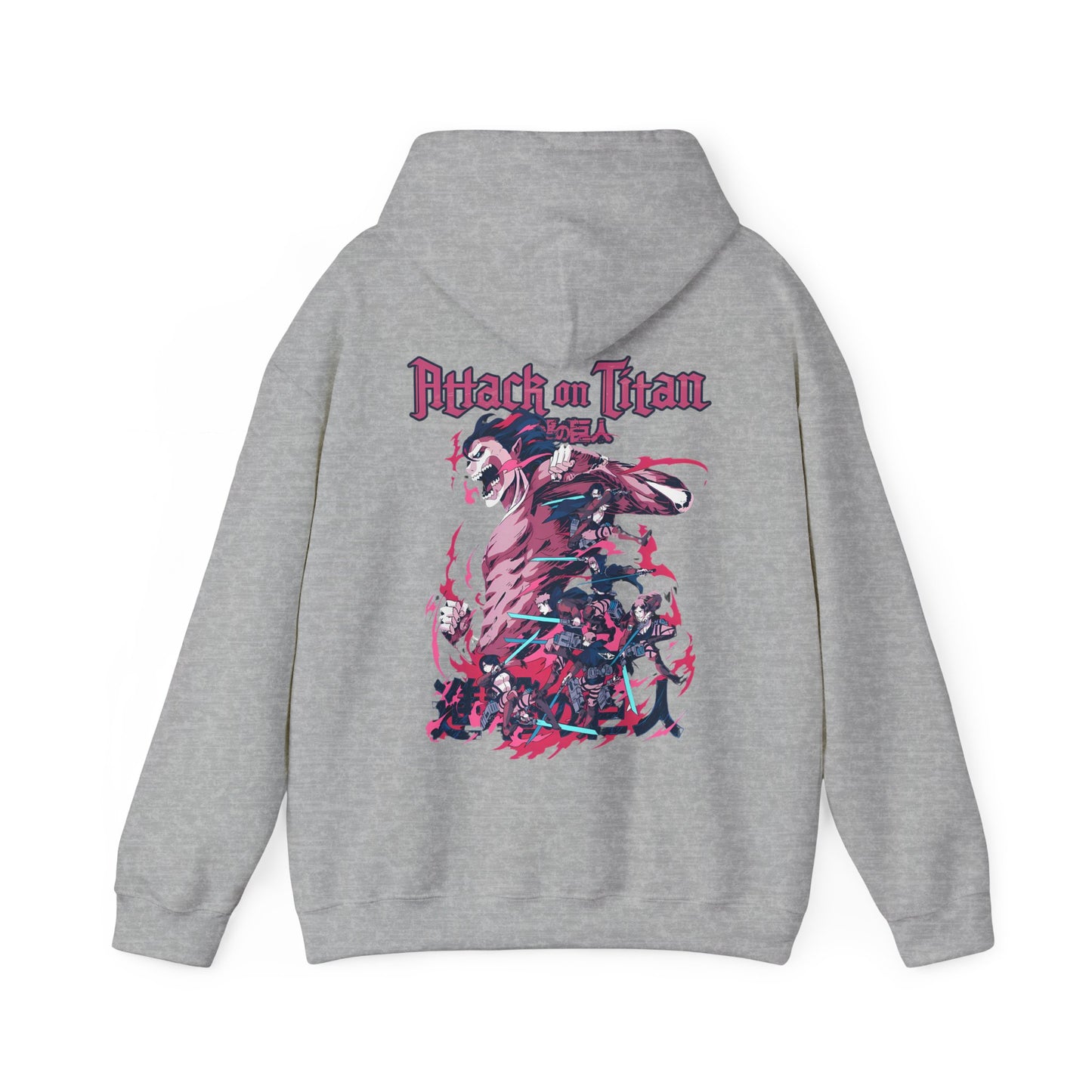 Attack on Titan Back Print Hoodie – 100% Cotton Anime Streetwear