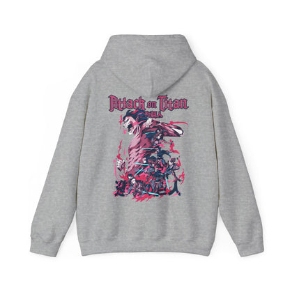 Attack on Titan Back Print Hoodie – 100% Cotton Anime Streetwear