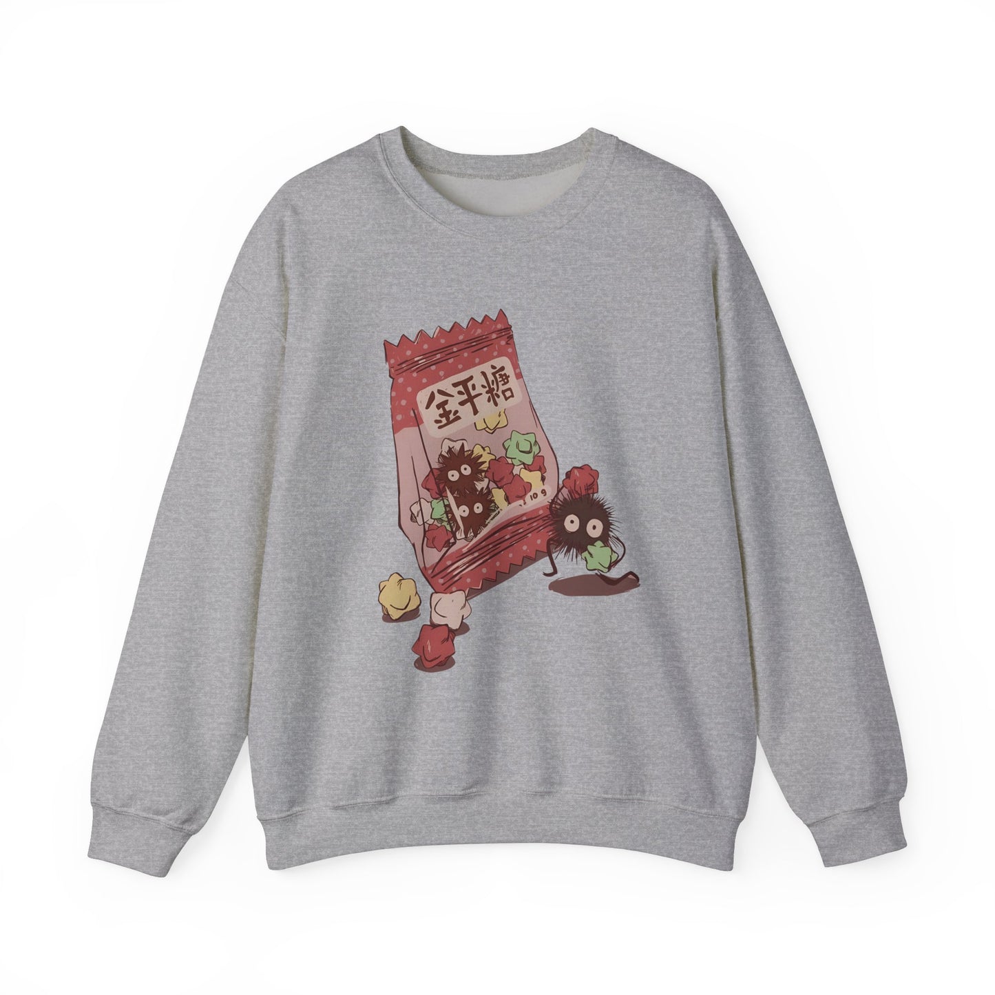 Soot Sprites Candy Sweatshirt – 100% Cotton Cute Studio Ghibli Anime Pullover