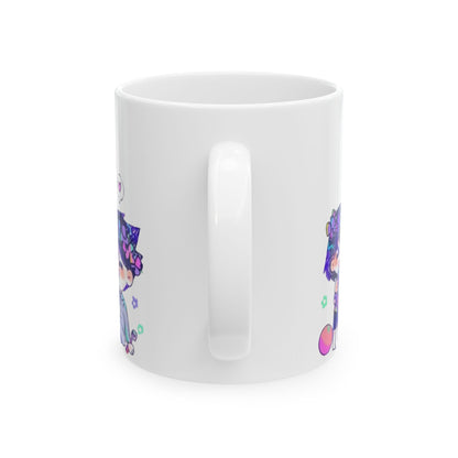 Family Omori Mug – Cute Omori Characters Ceramic Cup – 11oz & 15oz Coffee Mug for Anime and Game Fans