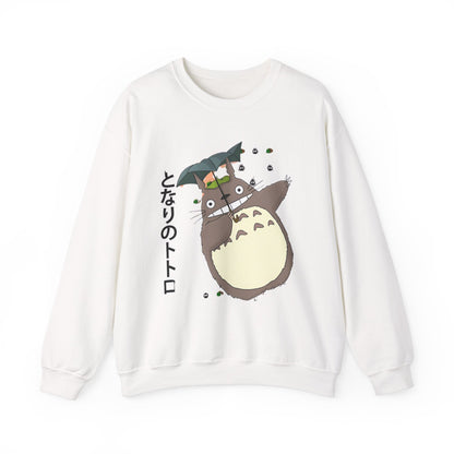 Totoro Funny Face Sweatshirt – 100% Cotton Cute Studio Ghibli Sweater for Anime Fans