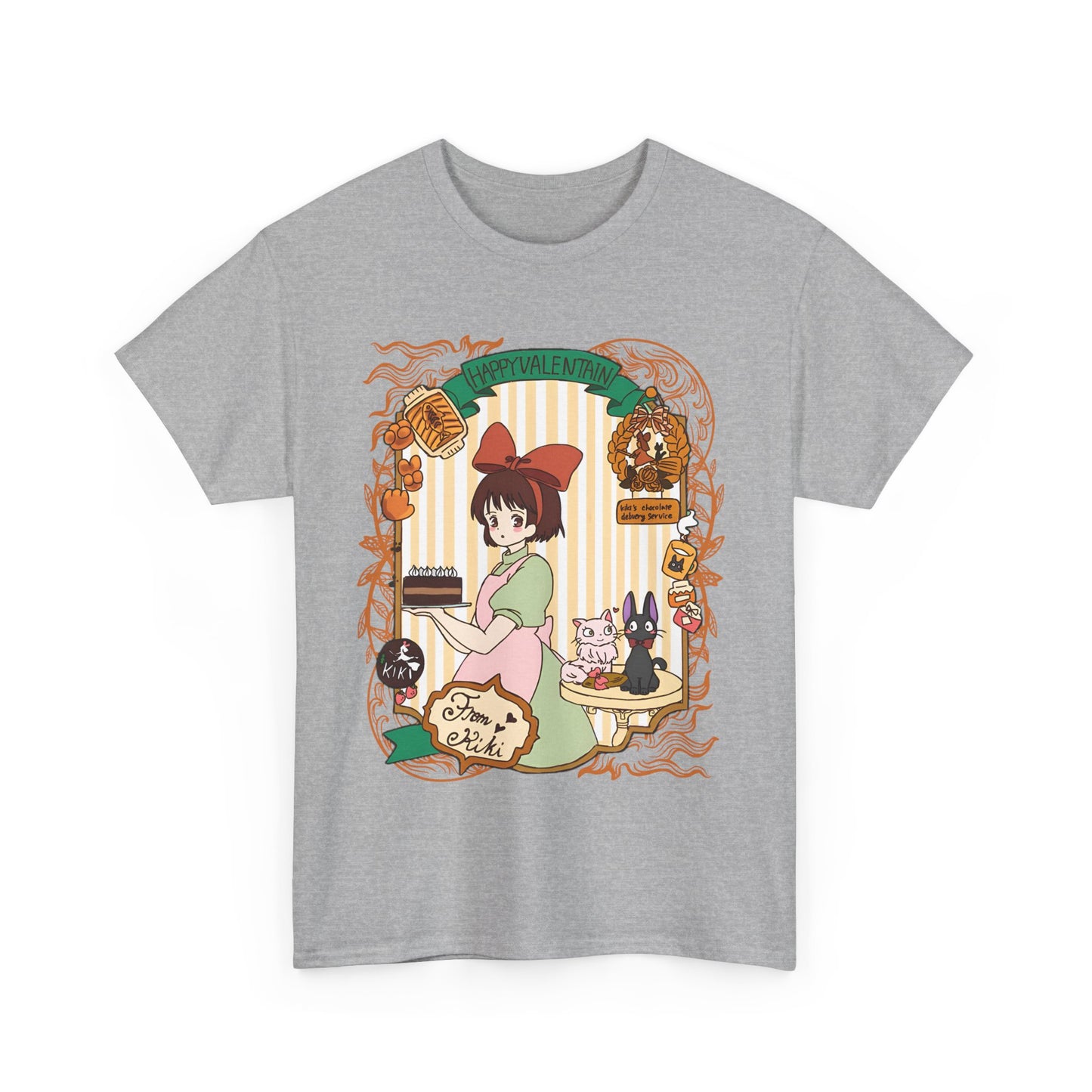 Kiki Happy Studio Ghibli T-Shirt – 100% Cotton Kiki’s Delivery Service Tee for Anime Fans