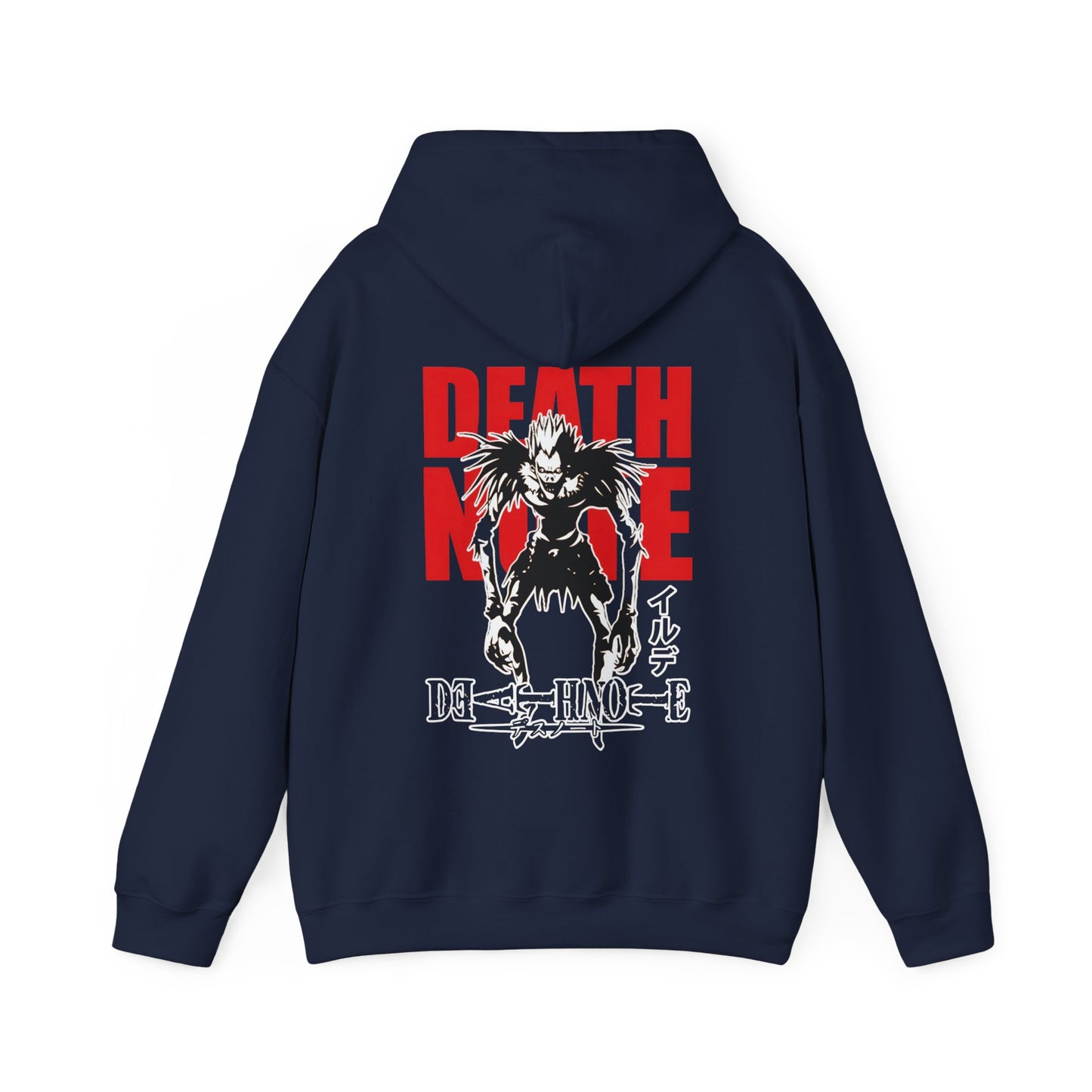 Ryuk Shinigami Death Note Back Print Hoodie – 100% Cotton Anime Sweatshirt for Dark Aesthetic Fans