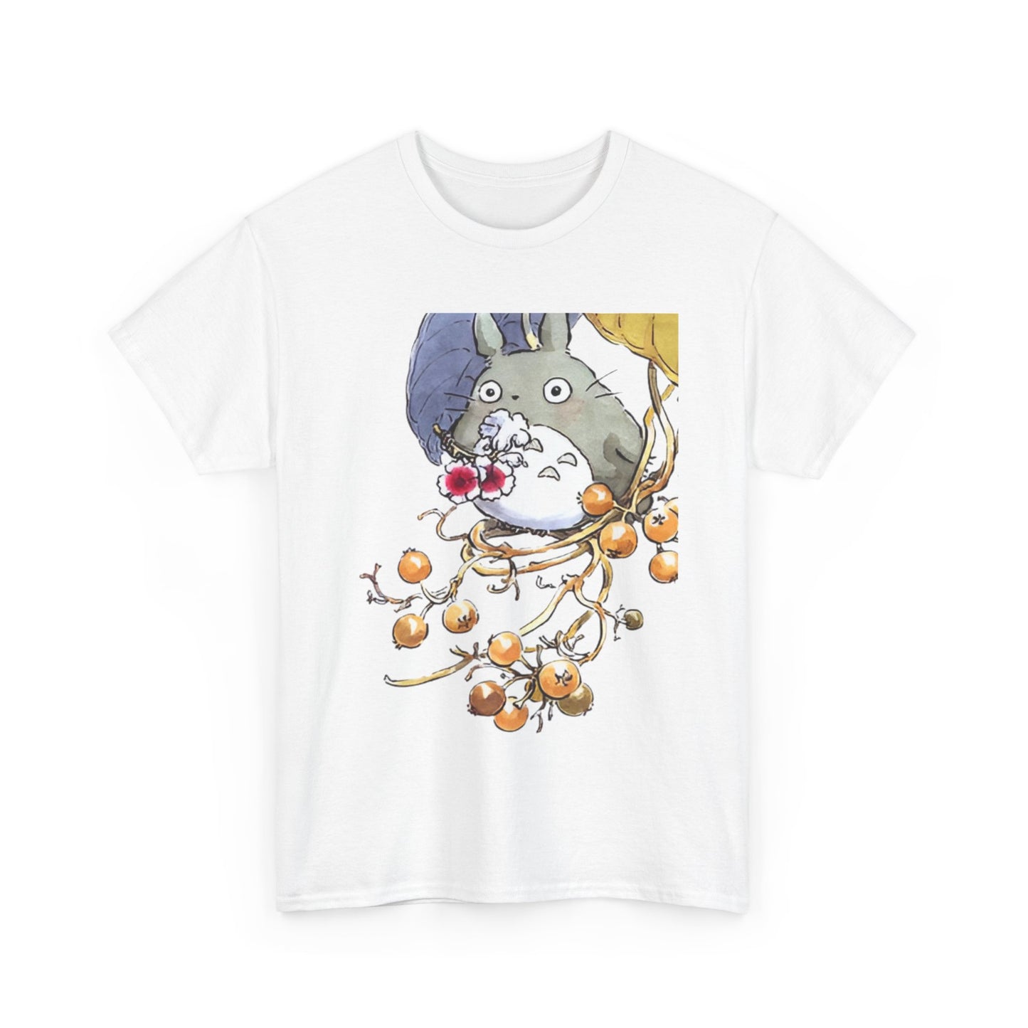 Totoro Sweet Art Shirt – Cute Studio Ghibli Cotton T-Shirt for Anime Fans