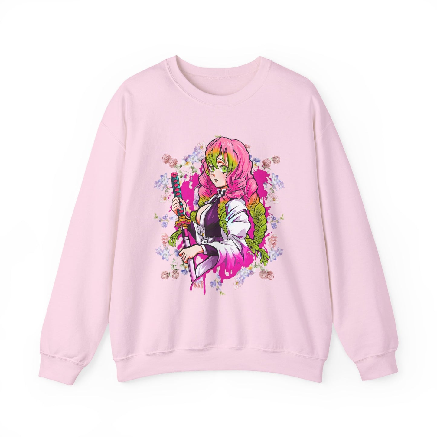 Mitsuri Kanroji Love Hashira Sweatshirt | 100% Cotton Demon Slayer Anime Pullover