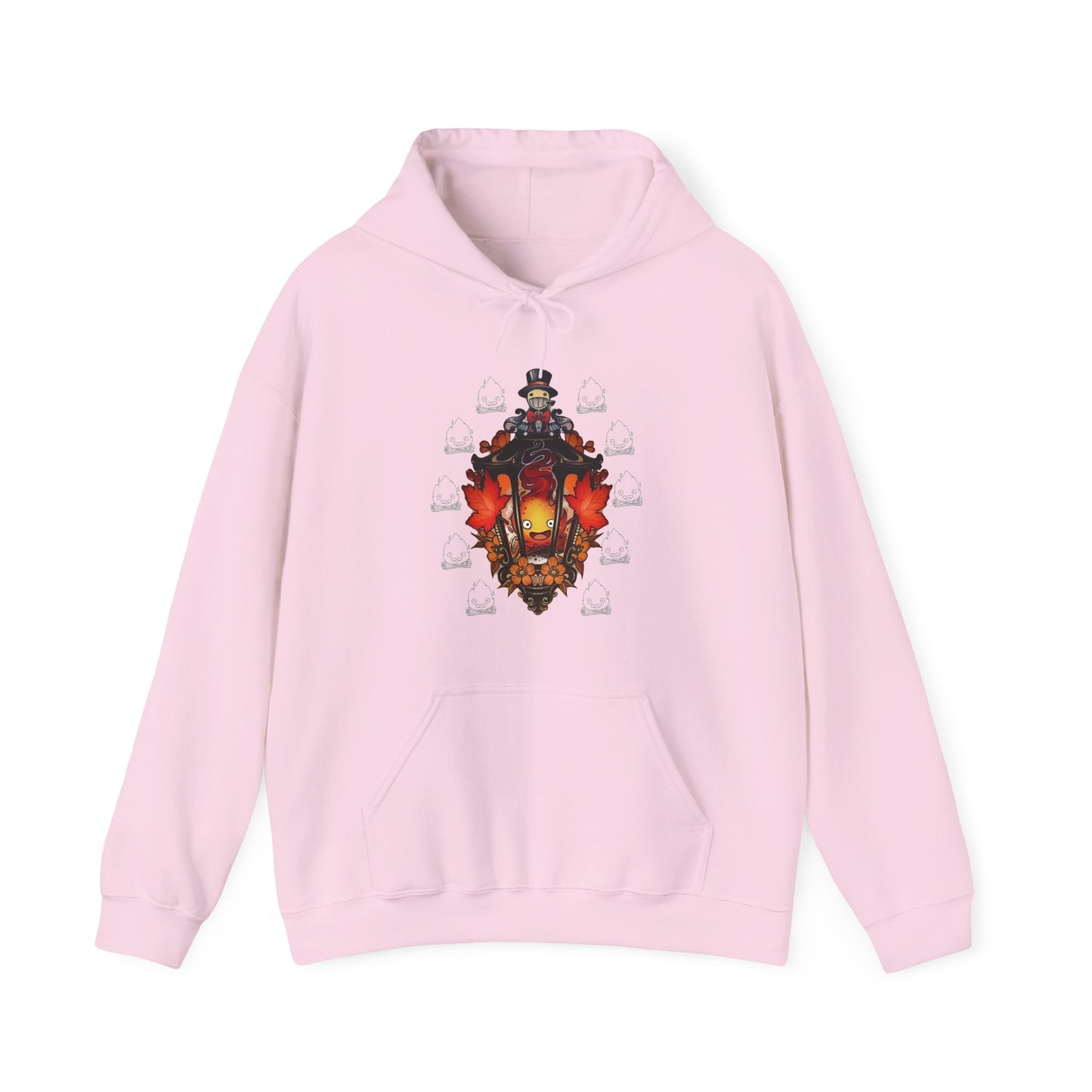 Calcifer Hoodie – 100% Cotton Howl's Moving Castle Pullover | Studio Ghibli Anime Apparel