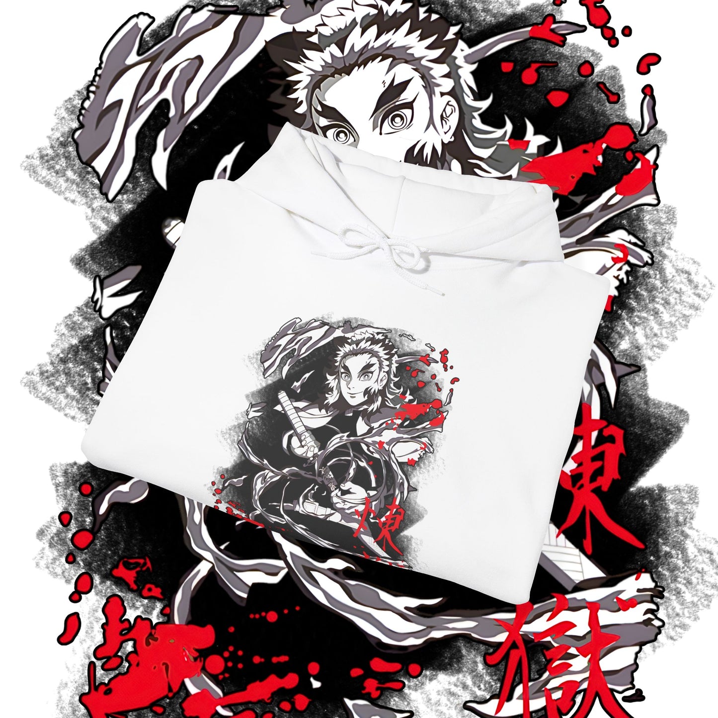 Kyojuro Rengoku Demon Slayer Hashira Hoodie | 100% Cotton Anime Hoodie