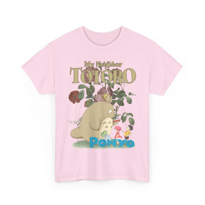 Totoro and Ponyo T-Shirt 100% Cotton Studio Ghibli Anime Tee