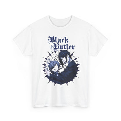 Black Butler T-Shirt – 100% Cotton Anime Tee Featuring Sebastian Michaelis