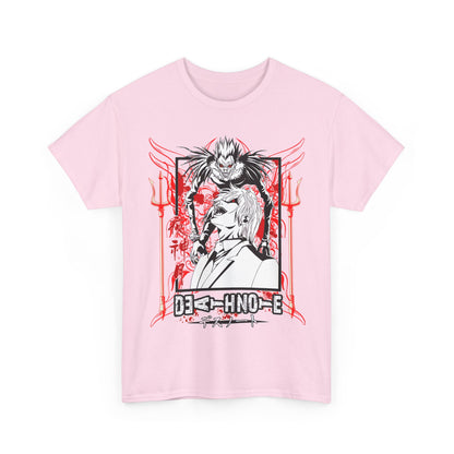 Death Note Anime T-Shirt – 100% Cotton Tee Featuring Light, L, and Ryuk